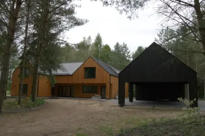 Drewniany dom szkieletowy - całoroczny