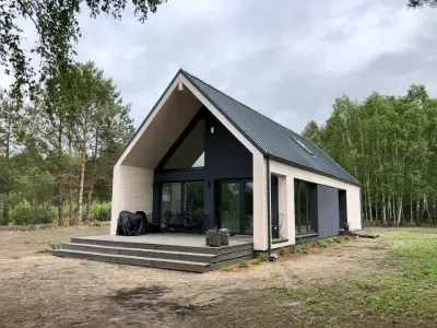 Drewniany dom szkieletowy - całoroczny