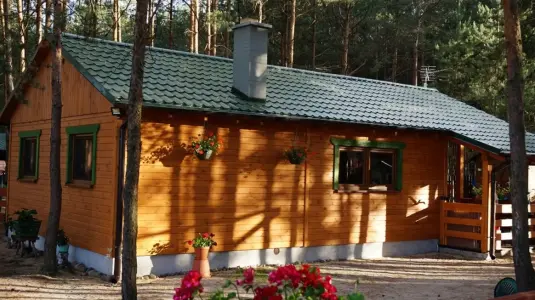 Drewniany dom szkieletowy - letniskowy