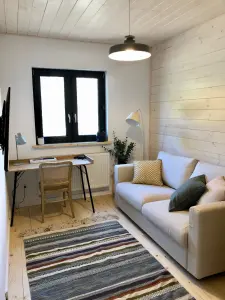 Wnętrze domu szkieletowego