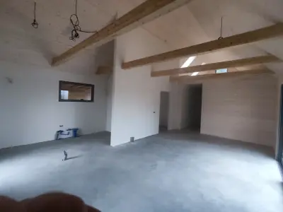 Wnętrze domu szkieletowego