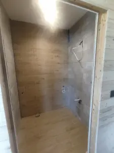 Wnętrze domu szkieletowego