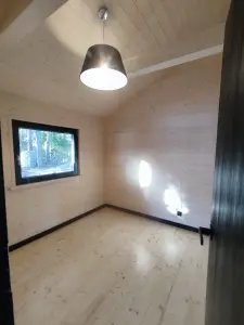 Wnętrze domu szkieletowego